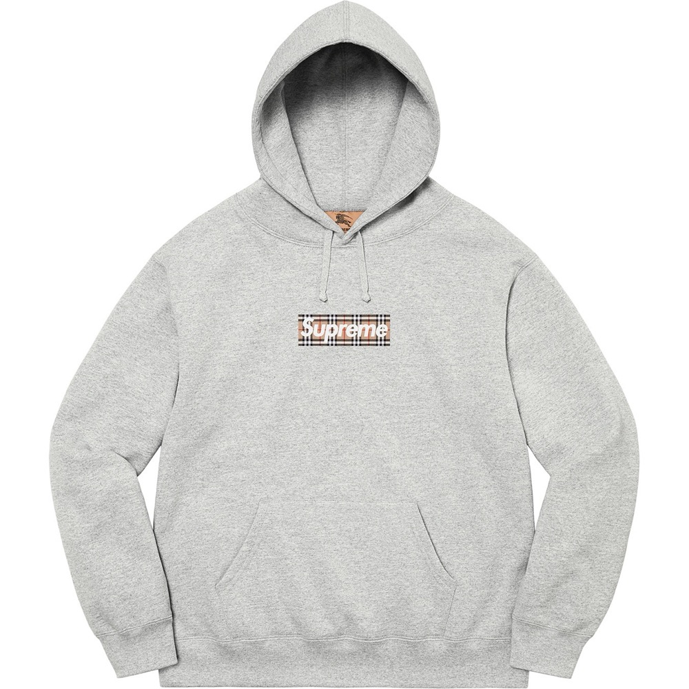 Supreme Burberry box logo hoodie
