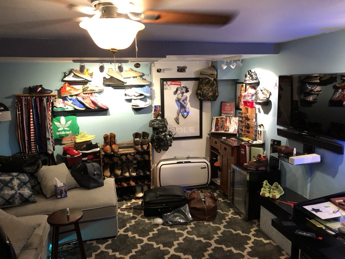 Our sneaker room and displays